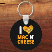I Love Mac N' Cheese Funny Mac And Cheese  キーホルダー (正面)