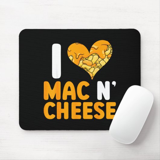 I Love Mac N' Cheese Funny Mac And Cheese  マウスパッド (マウス)