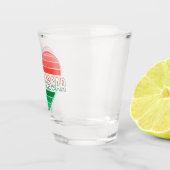 I Love Madagascar，マダガスカルハート ショットグラス (右)