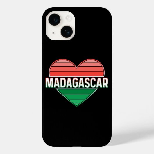I Love Madagascar,マダガスカルハート Case-Mate iPhoneケース (裏面)