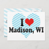 I Love Madison, WI ポストカード (正面/裏面)