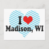 I Love Madison, WI ポストカード (正面)