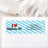 I Love Madison, WI ラベル (インサイチュ)