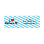 I Love Madison, WI ラベル (正面)