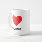 I love mahjong コーヒーマグカップ (正面左)