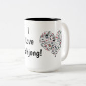 I Love Mahjong Mug ツートーンマグカップ (正面右)