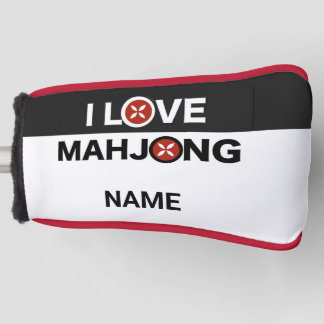 I love Mahjong O置き換えMJフラワーゴルフカバー ゴルフヘッドカバー
