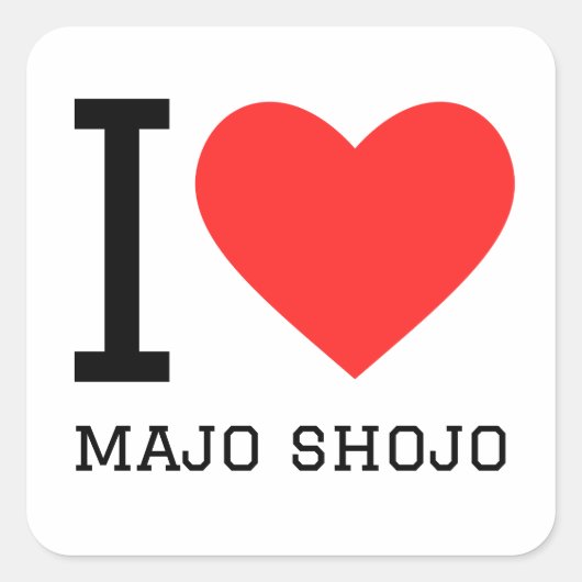 I love maho shojo スクエアシール (正面)
