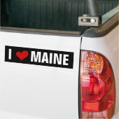 I LOVE MAINE バンパーステッカー (トラック上)