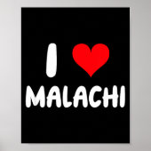 I Love Malachi - Heart - Name  ポスター (正面)