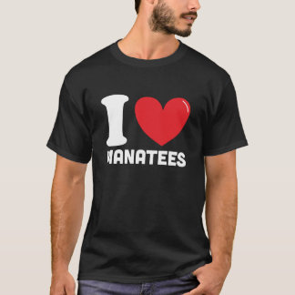 I Love Manatees、マナティー最高のー恋人ギフト Tシャツ