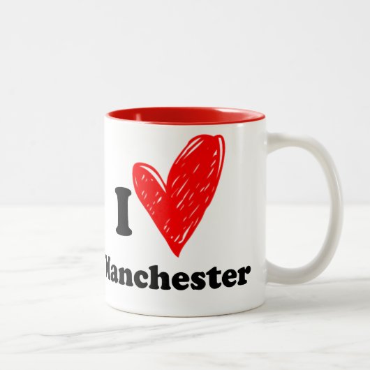 I love Manchester ツートーンマグカップ (右)