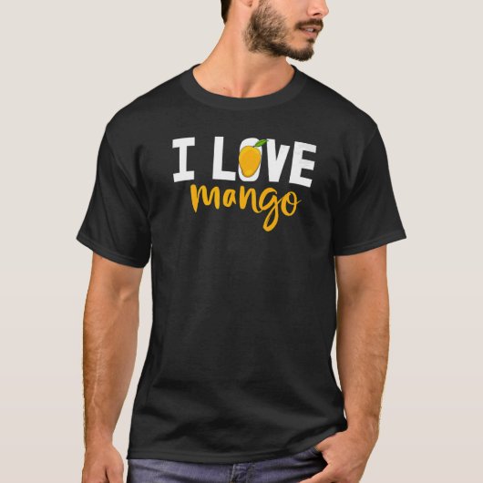 I Love Mango Ok Mango Fruit おもしろい Love Premium_1 Tシャツ (正面)