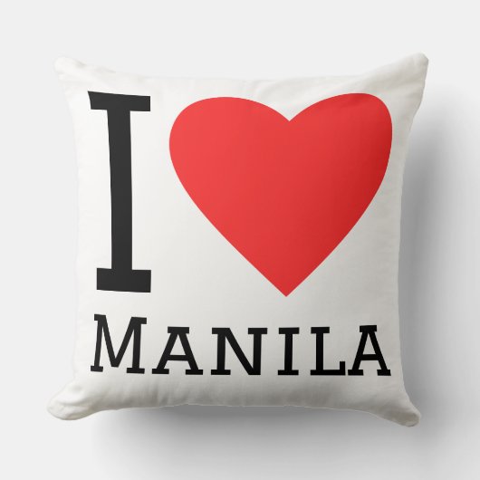 I love Manila  クッション (正面)