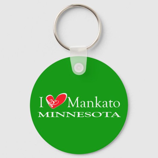 I Love Mankato Minnesota キーホルダー (正面)