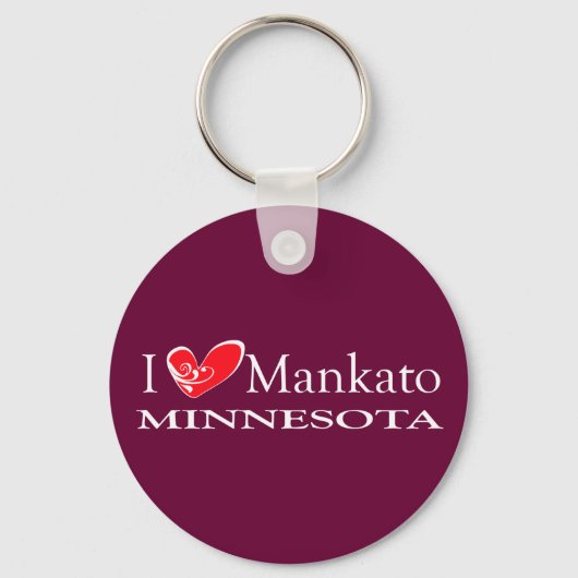 I Love Mankato Minnesota キーホルダー (正面)