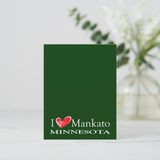 I Love Mankato Minnesota ポストカード (スタンド正面)