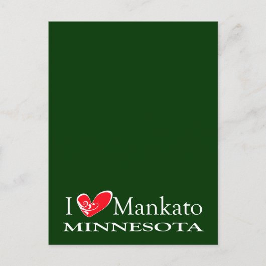 I Love Mankato Minnesota ポストカード (正面)