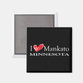 I Love Mankato Minnesota マグネット (正面/裏面)
