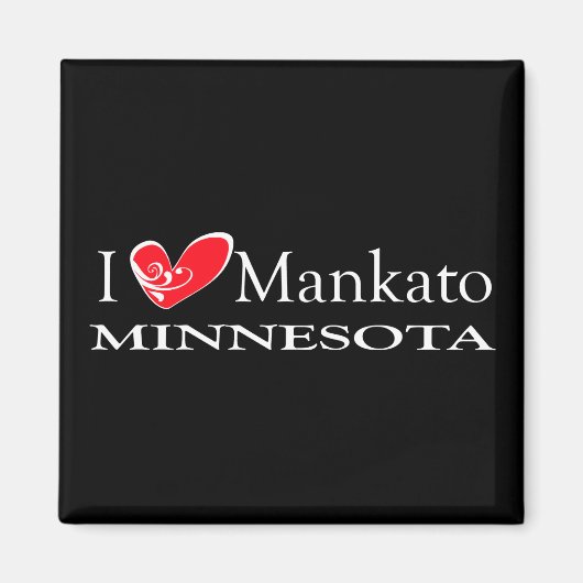 I Love Mankato Minnesota マグネット (正面)