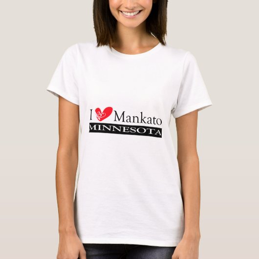 I Love Mankato Minnesota Tシャツ (正面)