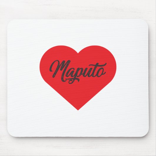 I Love Maputo – モザンビーク マウスパッド (正面)