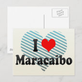 I Love Maracaibo，ベネズエラ ポストカード (正面/裏面)