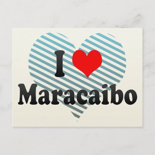 I Love Maracaibo，ベネズエラ ポストカード (正面)