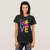 I Love Mardi Gras Fleur-de-Lis Parade Men Women Ki Tシャツ (正面フル)