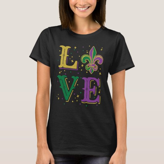 I Love Mardi Gras For Family Group 2023 Tシャツ (正面)