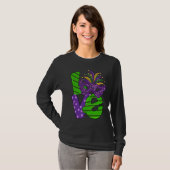 I Love Mardi Gras  Mardi Gras  For Girls Tシャツ (正面フル)
