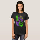 I Love Mardi Gras  Mardi Gras  For Girls Tシャツ (正面フル)
