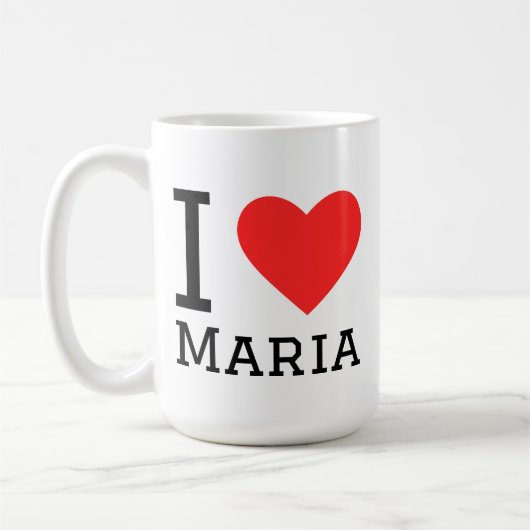 I love Maria コーヒーマグカップ (左)