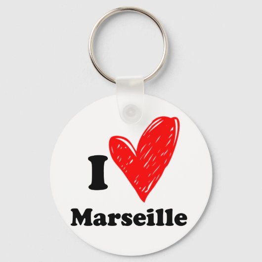 I love Marseille キーホルダー (正面)