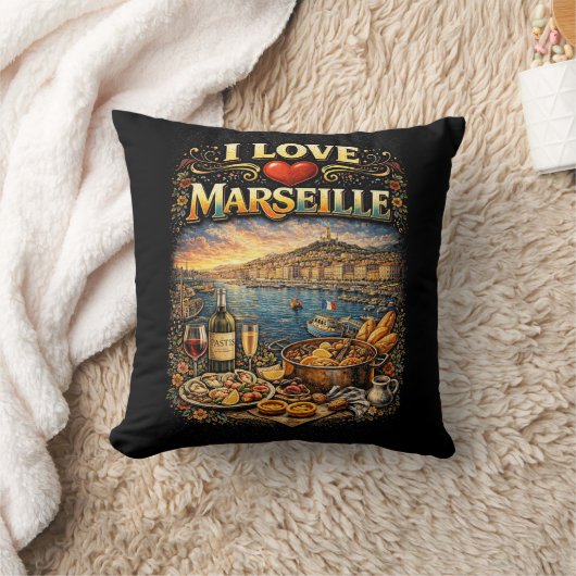 I love Marseille クッション (ブランケット)