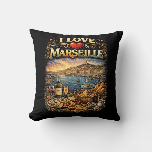 I love Marseille クッション (正面)