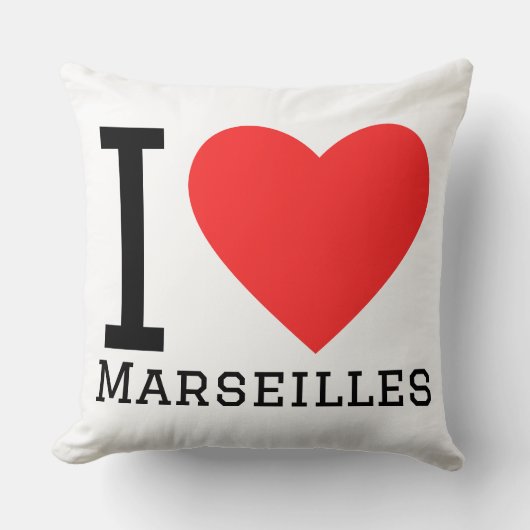 I love marseilles  クッション (正面)