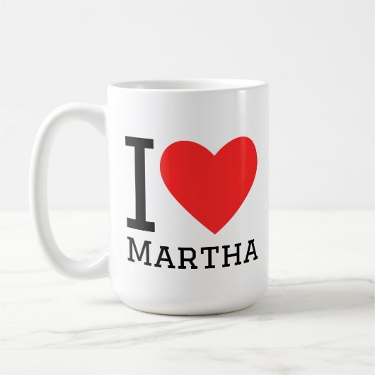 I love martha コーヒーマグカップ (左)