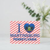 I Love Martinsburg, PA ポストカード (スタンド正面)