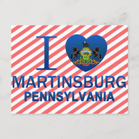 I Love Martinsburg, PA ポストカード (正面)