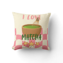 I Love Matcha スロー枕 | かわいい抹茶クッション