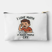 I Love Math – 漫画おもしろいのシール アクセサリーポーチ (裏面)