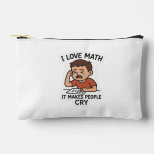 I Love Math – 漫画おもしろいのシール アクセサリーポーチ