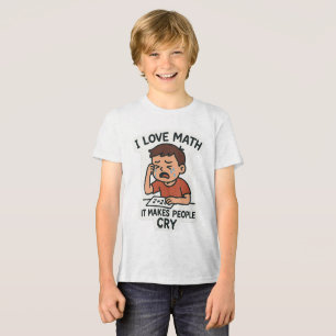 I Love Math – 漫画おもしろいのシール トライブレンドTシャツ