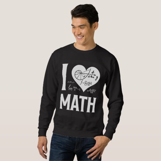 I Love Math  2 スウェットシャツ (正面フル)