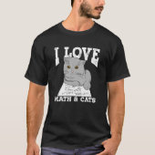 I Love Math And Cats Tシャツ (正面)