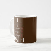I Love Math Teacher Mathematics Mathematician コーヒーマグカップ (正面左)
