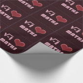 I LOVE MATHS Button - RED MODEL ラッピングペーパー (角)