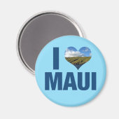 I Love Maui Hawaii Cute Hawaiian Photography マグネット (正面/裏面)