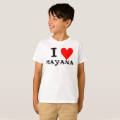 I LOVE MAYANA Tシャツ (正面フル)